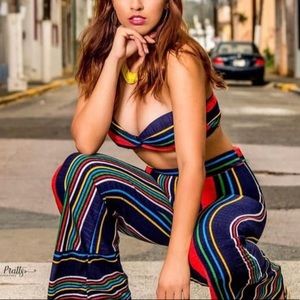 Multicolor stripes SET, brand new.